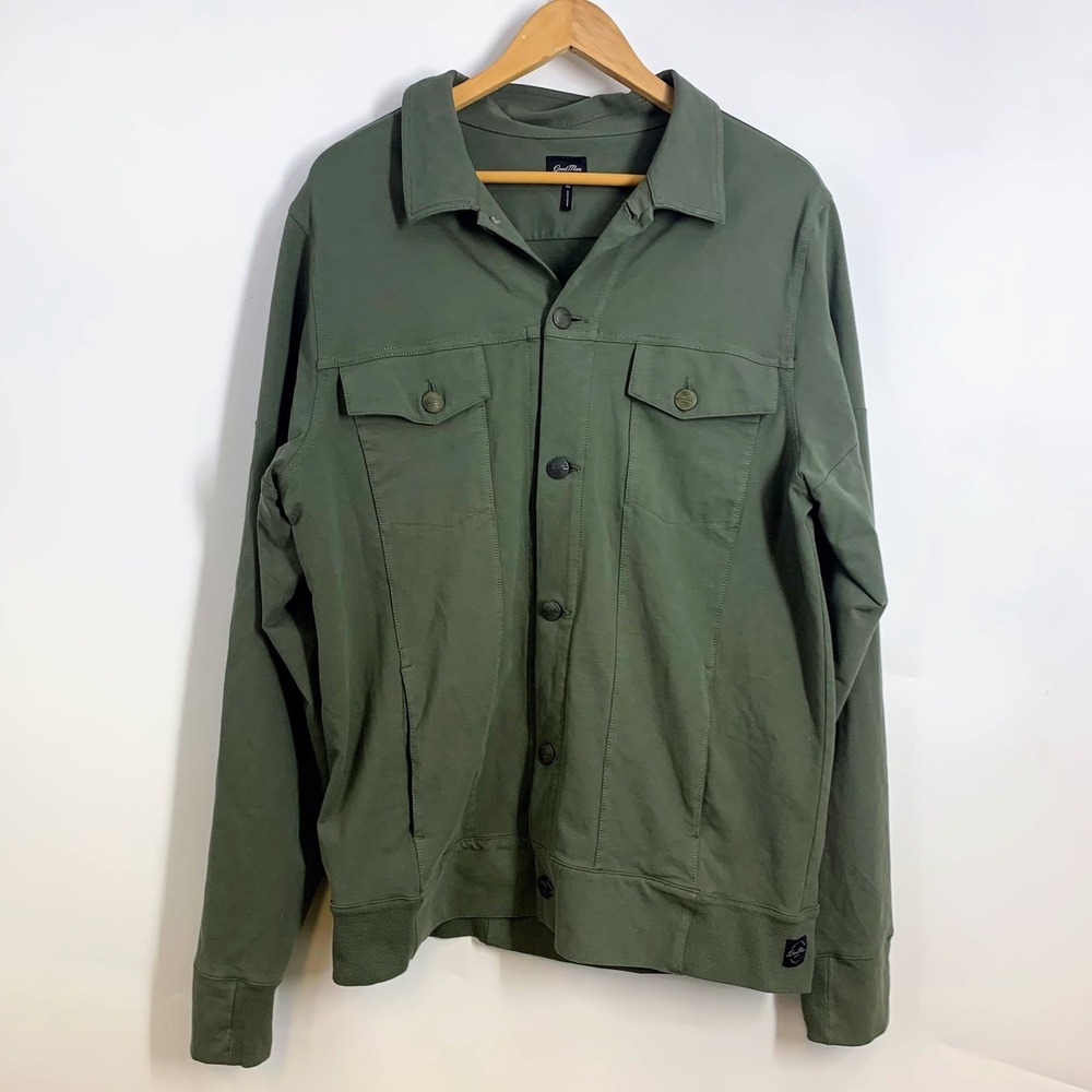 Good Man Pro Flex Button Front Utility Jacket Men… - image 1